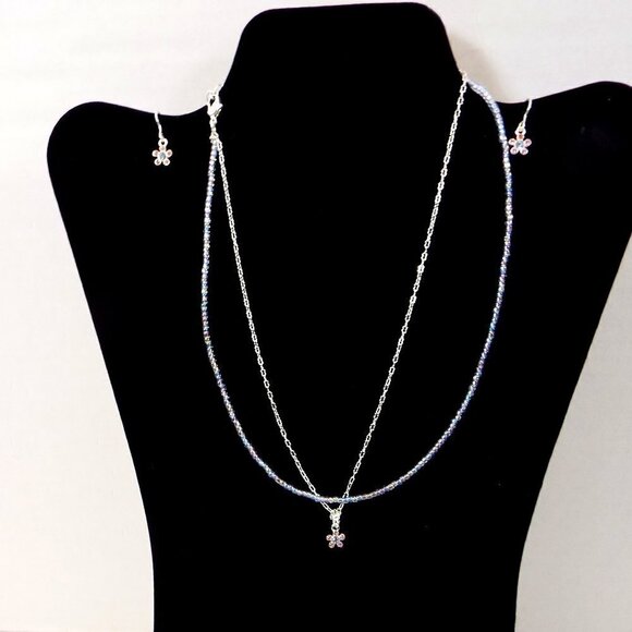 Hsn Designer 1928 Necklace & Earrings 3 Piece Set - Picture 1 of 12